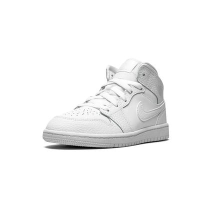 Jordan 1 Mid Triple White (2021) (PS)