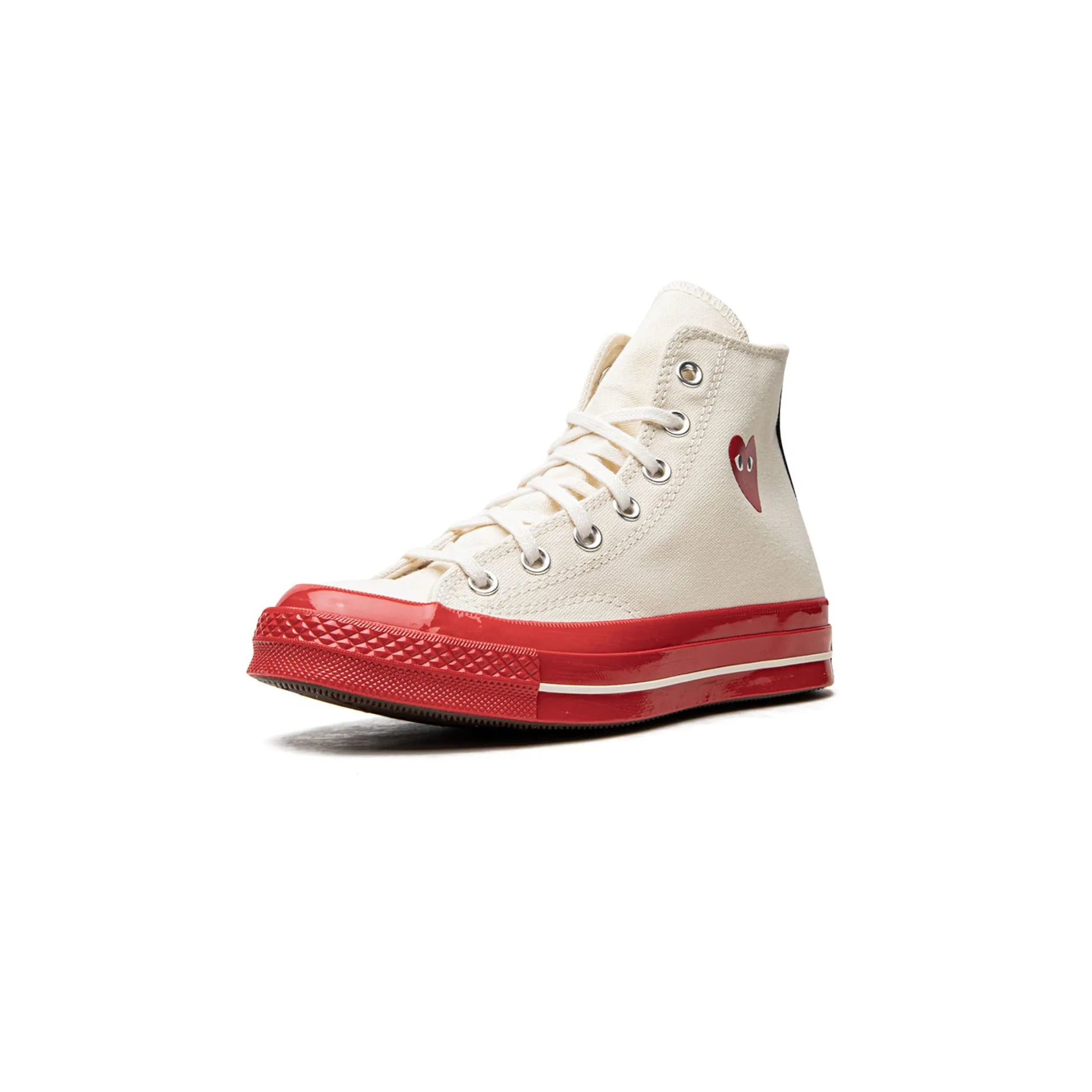 Converse Chuck Taylor All Star 70 Hi Comme des Garcons PLAY Egret Red Midsole