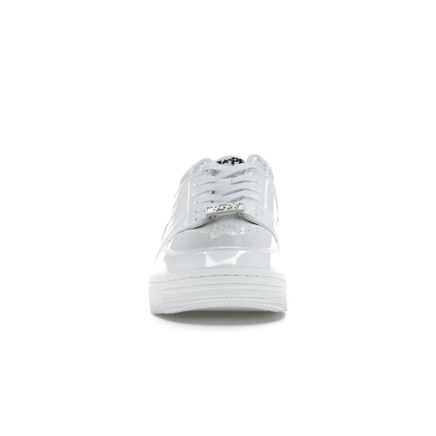 A Bathing Ape Bape Sta Low Patent White